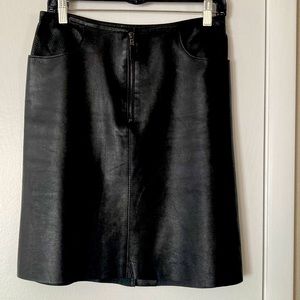 Etcetera Leather Skirt..fully lined